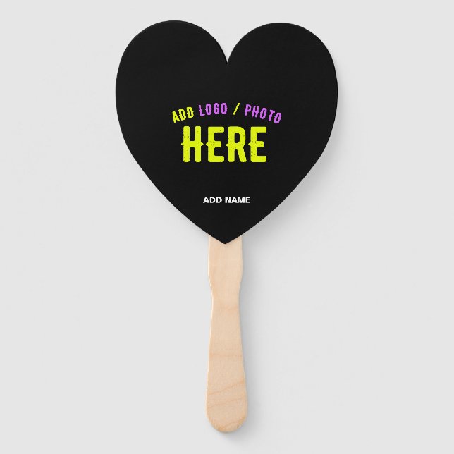 STYLISH MODERN CUSTOMIZABLE BLACK VERIFIED BRANDED HAND FAN (Front)