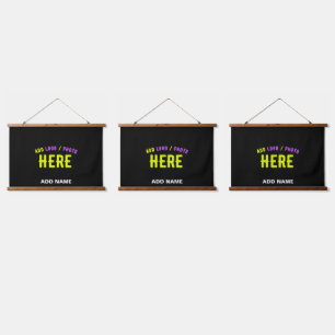 STYLISH MODERN CUSTOMIZABLE BLACK VERIFIED BRANDED HANGING TAPESTRY