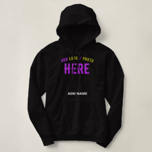 STYLISH MODERN CUSTOMIZABLE BLACK VERIFIED BRANDED HOODIE