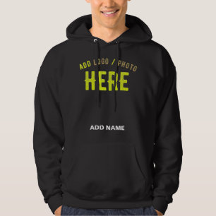 STYLISH MODERN CUSTOMIZABLE BLACK VERIFIED BRANDED HOODIE