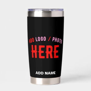 STYLISH MODERN CUSTOMIZABLE BLACK VERIFIED BRANDED INSULATED TUMBLER