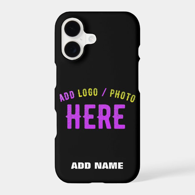 STYLISH MODERN CUSTOMIZABLE BLACK VERIFIED BRANDED iPhone CASE (Back)