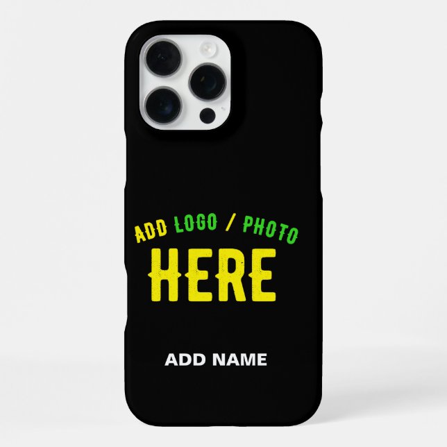 STYLISH MODERN CUSTOMIZABLE BLACK VERIFIED BRANDED iPhone CASE (Back)