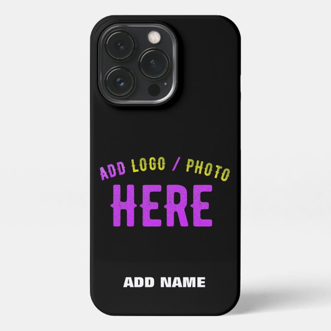 STYLISH MODERN CUSTOMIZABLE BLACK VERIFIED BRANDED iPhone CASE (Back)