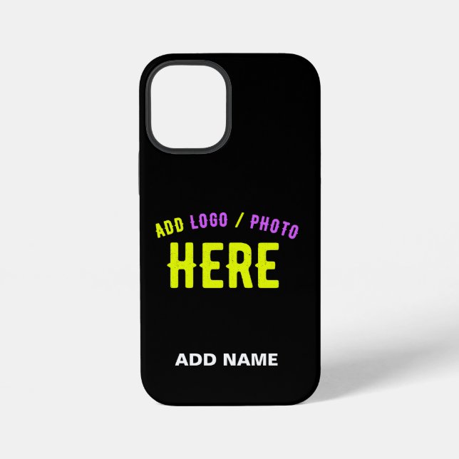 STYLISH MODERN CUSTOMIZABLE BLACK VERIFIED BRANDED iPhone CASE (Back)