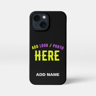 STYLISH MODERN CUSTOMIZABLE BLACK VERIFIED BRANDED iPhone 13 MINI CASE