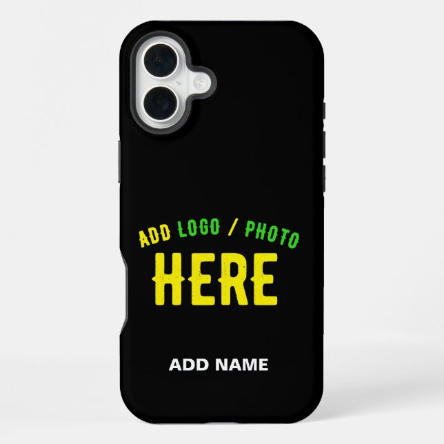 STYLISH MODERN CUSTOMIZABLE BLACK VERIFIED BRANDED iPhone CASE (Back)