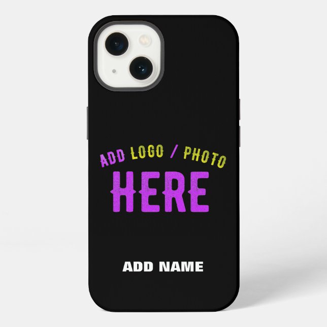 STYLISH MODERN CUSTOMIZABLE BLACK VERIFIED BRANDED iPhone CASE (Back)