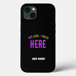 STYLISH MODERN CUSTOMIZABLE BLACK VERIFIED BRANDED iPhone 13 CASE