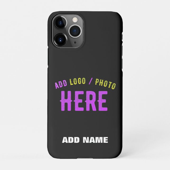 STYLISH MODERN CUSTOMIZABLE BLACK VERIFIED BRANDED iPhone CASE (Back)