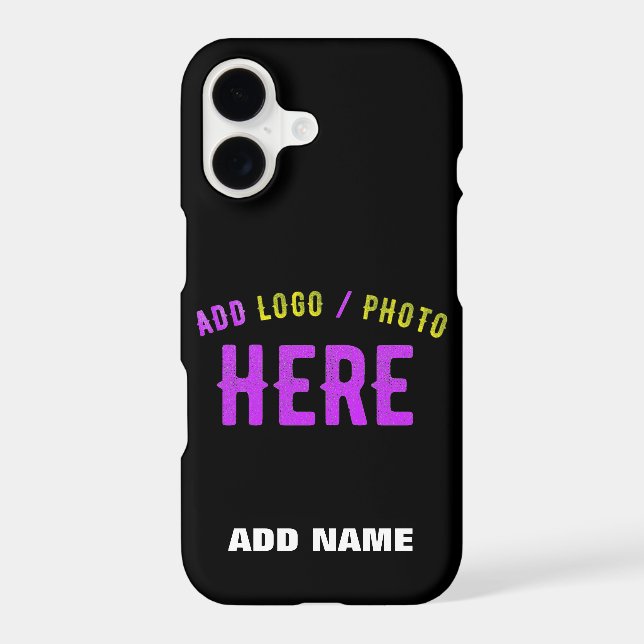 STYLISH MODERN CUSTOMIZABLE BLACK VERIFIED BRANDED iPhone CASE (Back)