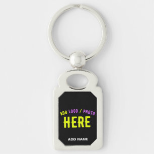 STYLISH MODERN CUSTOMIZABLE BLACK VERIFIED BRANDED KEYCHAIN