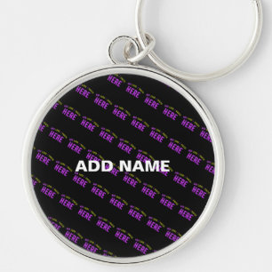 STYLISH MODERN CUSTOMIZABLE BLACK VERIFIED BRANDED KEYCHAIN