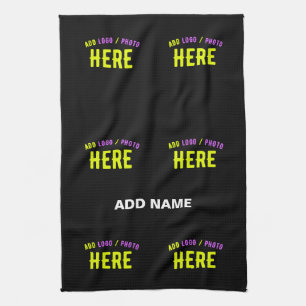 STYLISH MODERN CUSTOMIZABLE BLACK VERIFIED BRANDED KITCHEN TOWEL