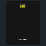 STYLISH MODERN CUSTOMIZABLE BLACK VERIFIED BRANDED LETTERHEAD<br><div class="desc">THIS IS A DESIGN FITTING FOR EVERYONE.YOU CAN CHANGE, RESIZE OR ADD LOGO, PHOTO, TEXT AND COLOURS THE WAY YOU LIKE.THANK YOU.</div>