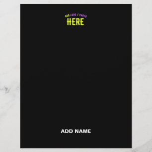 STYLISH MODERN CUSTOMIZABLE BLACK VERIFIED BRANDED LETTERHEAD