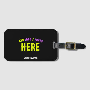 STYLISH MODERN CUSTOMIZABLE BLACK VERIFIED BRANDED LUGGAGE TAG
