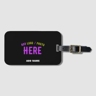 STYLISH MODERN CUSTOMIZABLE BLACK VERIFIED BRANDED LUGGAGE TAG