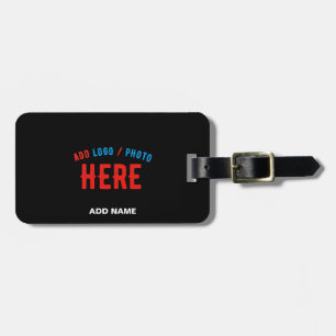 STYLISH MODERN CUSTOMIZABLE BLACK VERIFIED BRANDED LUGGAGE TAG