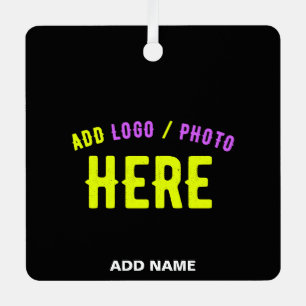 STYLISH MODERN CUSTOMIZABLE BLACK VERIFIED BRANDED METAL ORNAMENT