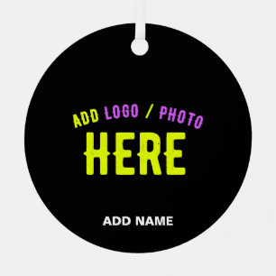 STYLISH MODERN CUSTOMIZABLE BLACK VERIFIED BRANDED METAL ORNAMENT