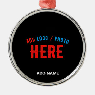 STYLISH MODERN CUSTOMIZABLE BLACK VERIFIED BRANDED METAL ORNAMENT