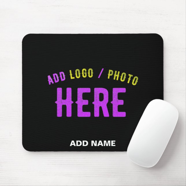 STYLISH MODERN CUSTOMIZABLE BLACK VERIFIED BRANDED MOUSE PAD (With Mouse)