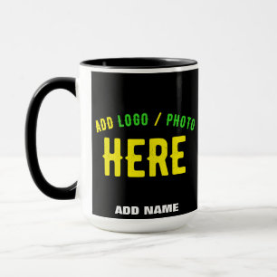 STYLISH MODERN CUSTOMIZABLE BLACK VERIFIED BRANDED MUG