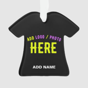 STYLISH MODERN CUSTOMIZABLE BLACK VERIFIED BRANDED ORNAMENT