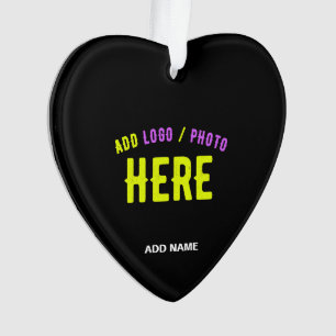 STYLISH MODERN CUSTOMIZABLE BLACK VERIFIED BRANDED ORNAMENT