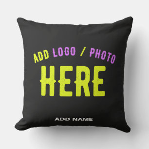 STYLISH MODERN CUSTOMIZABLE BLACK VERIFIED BRANDED OUTDOOR PILLOW