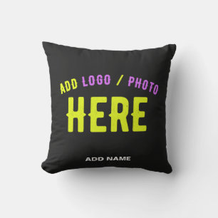 STYLISH MODERN CUSTOMIZABLE BLACK VERIFIED BRANDED OUTDOOR PILLOW