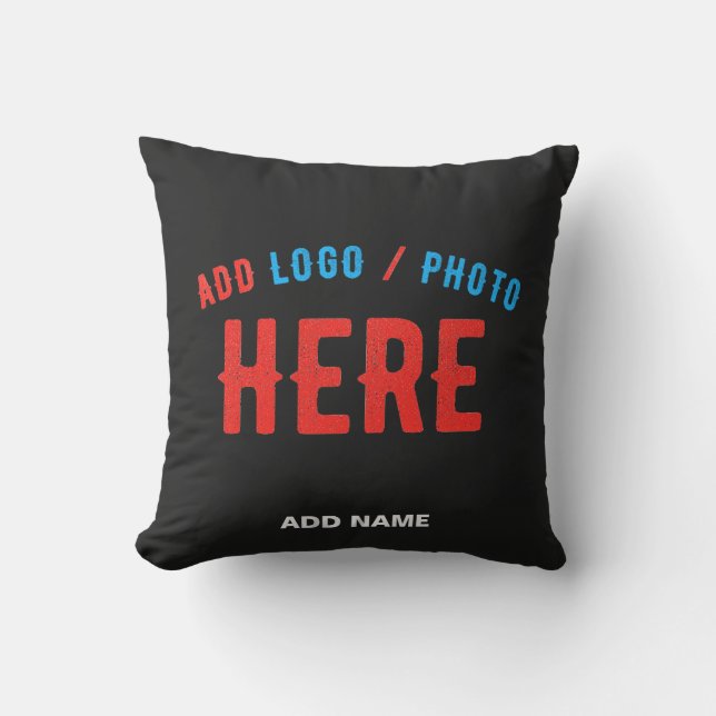 STYLISH MODERN CUSTOMIZABLE BLACK VERIFIED BRANDED OUTDOOR PILLOW (Front)