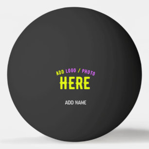 STYLISH MODERN CUSTOMIZABLE BLACK VERIFIED BRANDED PING PONG BALL