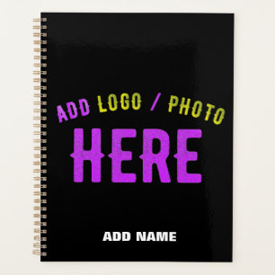 STYLISH MODERN CUSTOMIZABLE BLACK VERIFIED BRANDED PLANNER