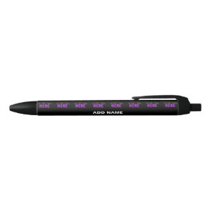 STYLISH MODERN CUSTOMIZABLE BLACK VERIFIED BRANDED RED INK PEN