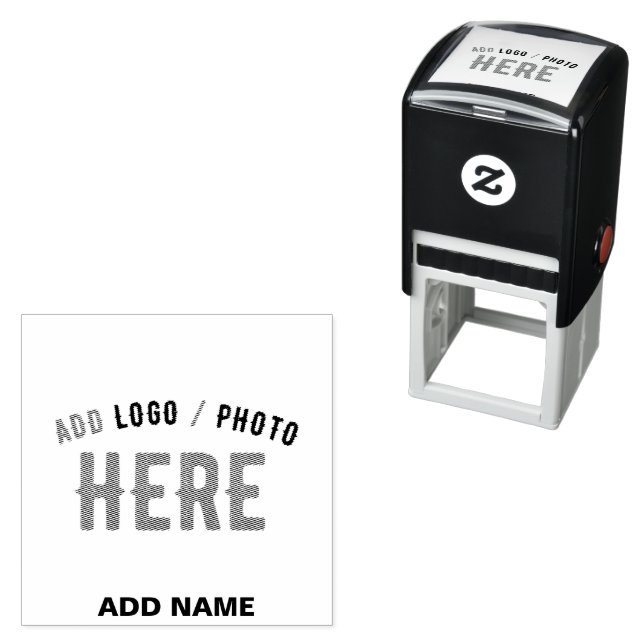STYLISH MODERN CUSTOMIZABLE BLACK VERIFIED BRANDED SELF-INKING STAMP (In Situ)
