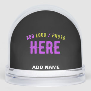 STYLISH MODERN CUSTOMIZABLE BLACK VERIFIED BRANDED SNOWGLOBE