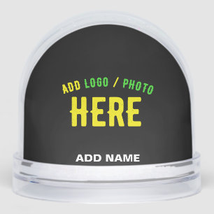 STYLISH MODERN CUSTOMIZABLE BLACK VERIFIED BRANDED SNOWGLOBE