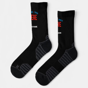 STYLISH MODERN CUSTOMIZABLE BLACK VERIFIED BRANDED SOCKS