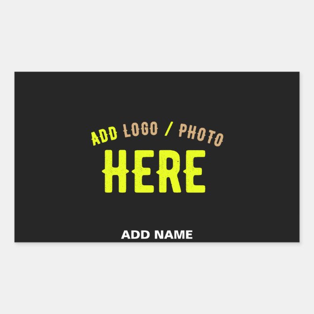 STYLISH MODERN CUSTOMIZABLE BLACK VERIFIED BRANDED STICKER (Front)
