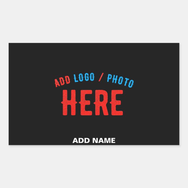 STYLISH MODERN CUSTOMIZABLE BLACK VERIFIED BRANDED STICKER (Front)