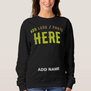 STYLISH MODERN CUSTOMIZABLE BLACK VERIFIED BRANDED SWEATSHIRT