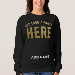 STYLISH MODERN CUSTOMIZABLE BLACK VERIFIED BRANDED SWEATSHIRT