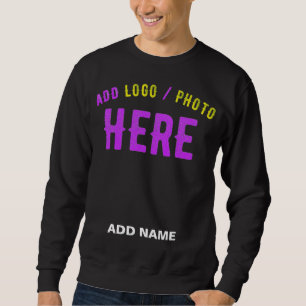 STYLISH MODERN CUSTOMIZABLE BLACK VERIFIED BRANDED SWEATSHIRT