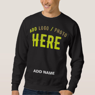 STYLISH MODERN CUSTOMIZABLE BLACK VERIFIED BRANDED SWEATSHIRT