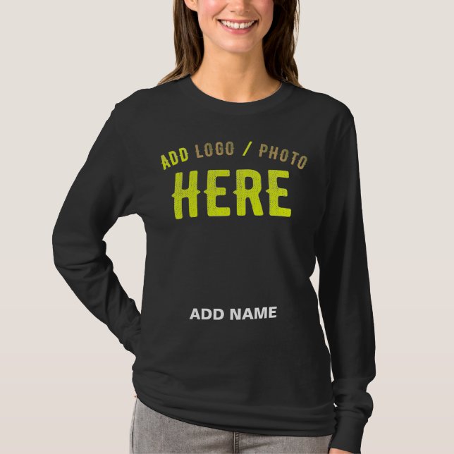 STYLISH MODERN CUSTOMIZABLE BLACK VERIFIED BRANDED T-Shirt (Front)