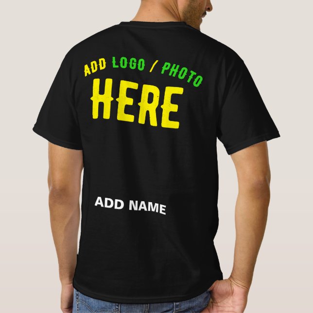 STYLISH MODERN CUSTOMIZABLE BLACK VERIFIED BRANDED T-Shirt (Back)