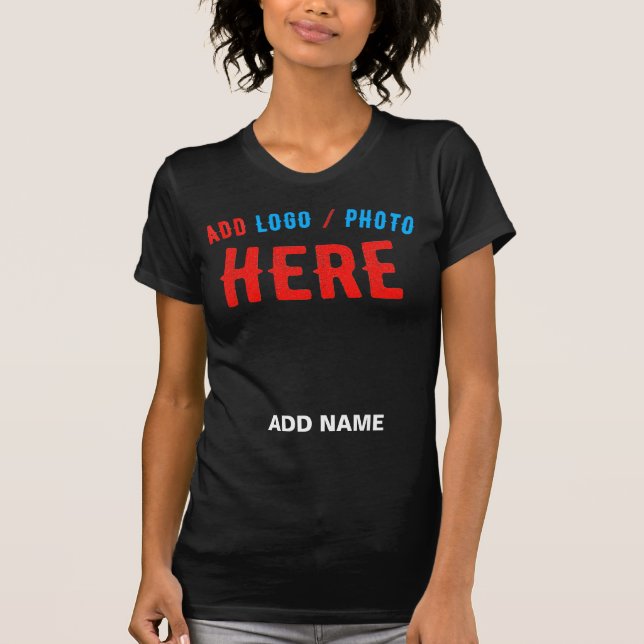 STYLISH MODERN CUSTOMIZABLE BLACK VERIFIED BRANDED T-Shirt (Front)
