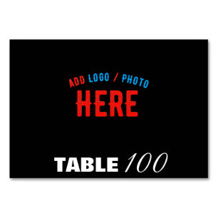 STYLISH MODERN CUSTOMIZABLE BLACK VERIFIED BRANDED TABLE NUMBER